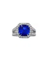 Diana M. Fine Jewelry 18k 5.18 Ct. Tw. Diamond & Sapphire Half-eternity Ring