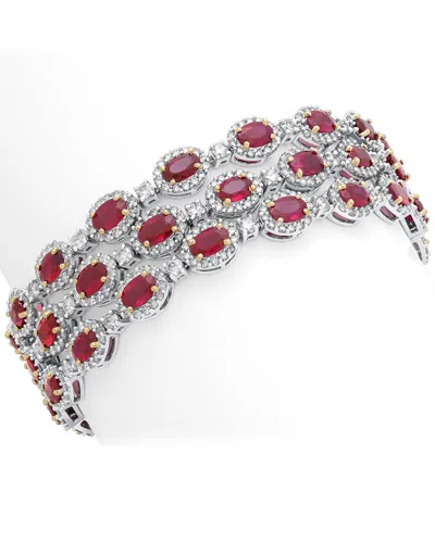 Diana M. Fine Jewelry 18k 56.00 Ct. Tw. Diamond & Ruby Bracelet