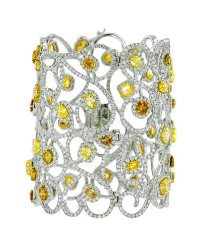 Diana M. Fine Jewelry 18k 57.00 Ct. Tw. Diamond Bracelet In Metallic