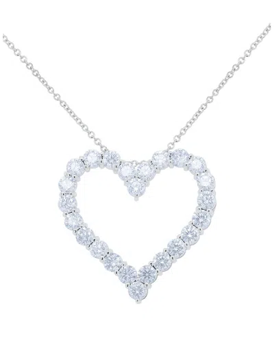 Diana M. Fine Jewelry 18k 5.30 Ct. Tw. Diamond Necklace In Metallic