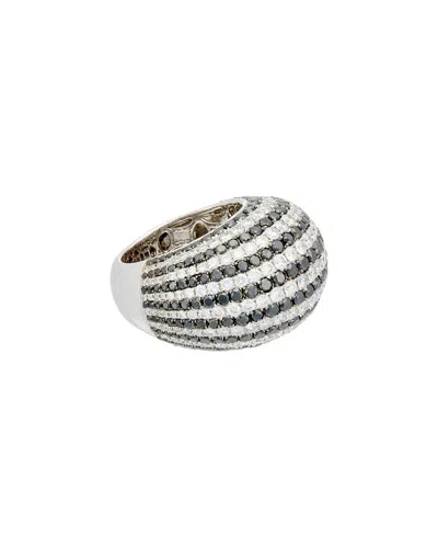 Diana M. Fine Jewelry 18k 6.99 Ct. Tw. Diamond Ring In Black