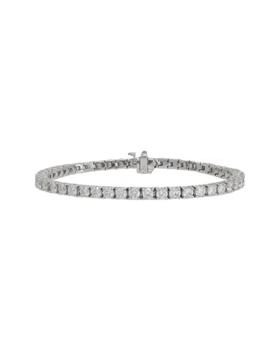 Diana M. Fine Jewelry 18k 7.00 Ct. Tw. Diamond Bracelet In Silver