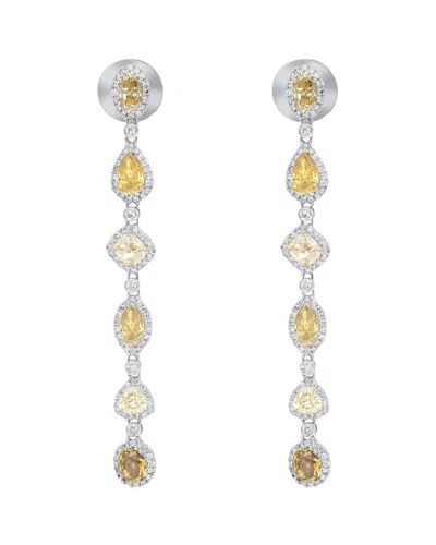 Diana M. Fine Jewelry 18k 7.30 Ct. Tw. Diamond Earrings