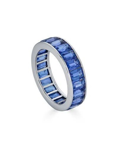 Diana M. Fine Jewelry 18k 7.53 Ct. Tw. Blue Sapphire Eternity Ring