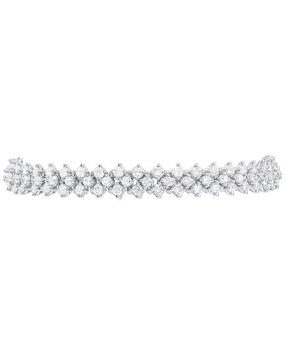 Diana M. Fine Jewelry 18k 9.00 Ct. Tw. Lab-grown Diamond Bracelet In Metallic