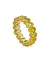 Diana M. Fine Jewelry 18k 9.38 Ct. Tw. Yellow Sapphire Eternity Ring