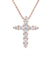 Diana M. Fine Jewelry 18k Rose Gold 0.70 Ct. Tw. Diamond Pendant Necklace
