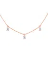 Diana M. Fine Jewelry 18k Rose Gold 0.72 Ct. Tw. Diamond Necklace