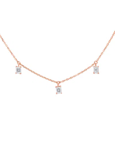 Diana M. Fine Jewelry 18k Rose Gold 0.72 Ct. Tw. Diamond Necklace In Multi