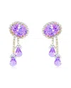 Diana M. Fine Jewelry 18k Rose Gold 47.00 Ct. Tw. Diamond & Quartz Drop Earrings