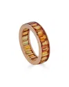 Diana M. Fine Jewelry 18k Rose Gold 5.81 Ct. Tw. Pink Sapphire Eternity Ring