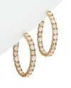 Diana M. Fine Jewelry 18k Rose Gold 8.26 Ct. Tw. Diamond Hoop Earrings