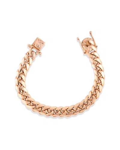 Diana M. Fine Jewelry 18k Rose Gold Curb Link Bracelet