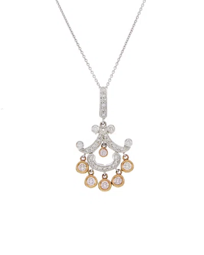 Diana M. Fine Jewelry 18k Two-tone 2.02 Ct. Tw. Diamond Necklace