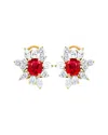 Diana M. Fine Jewelry 18k Two-tone 5.65 Ct. Tw. Diamond & Ruby Earrings