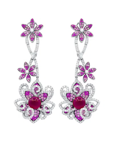 Diana M. Fine Jewelry 18k White Gold 5.57 Ct. Tw. Diamond Earrings