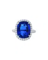 Diana M. Fine Jewelry Gold 11.35 Ct. Tw. Diamond & Ceylon Sapphires Half-set Ring