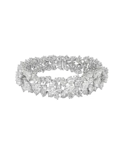 Diana M. Fine Jewelry Platinum 45.00 Ct. Tw. Diamond Bracelet In Metallic