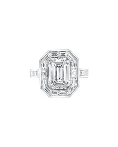 Diana M. Fine Jewelry Platinum 6.44 Ct. Tw. Diamond Ring In Metallic