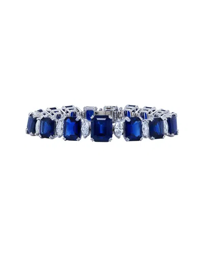 Diana M. Fine Jewelry Platinum 70.50 Ct. Tw. Diamond & Sapphire Bracelet