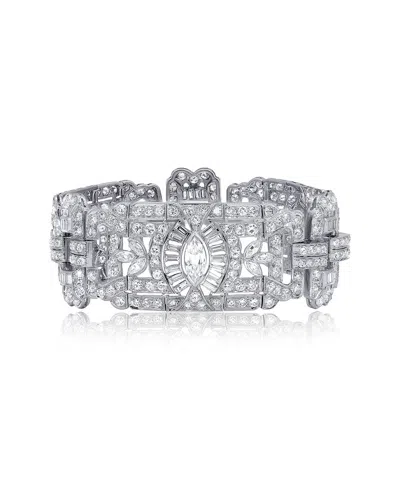 Diana M. Fine Jewelry White Gold 23.00 Ct. Tw. Diamond Bracelet In Metallic