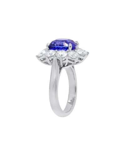 Diana M. Fine Jewelry White Gold 3.22 Ct. Tw. Diamond Half-set Ring