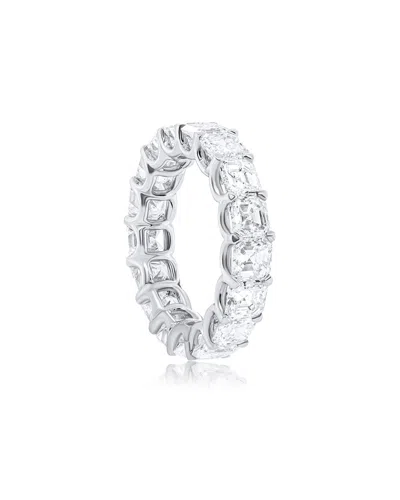 Diana M. Fine Jewelry White Gold 6.85 Ct. Tw. Diamond Eternity Ring In Metallic