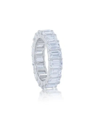 Diana M. Fine Jewelry White Gold 7.80 Ct. Tw. Diamond Eternity Ring In Metallic
