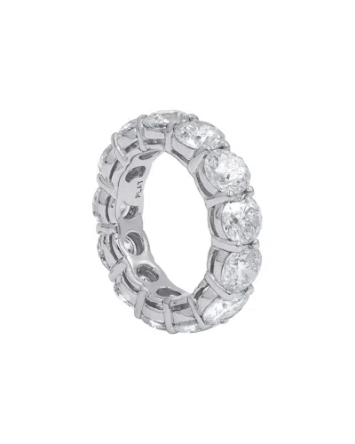 Diana M. Fine Jewelry White Gold 9.30 Ct. Tw. Diamond Eternity Ring In Metallic