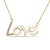 Diana M Jewels 0.12cttw Love Pendant Set In 14k Gold In White