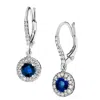 Diana M Jewels 0.52ctw Diamond And Sapphire Earrings In 14k Gold In White