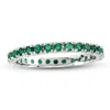 Diana M Jewels 0.66ct Tw Emerald Eternity Ring In 14k Gold