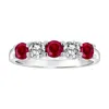 Diana M Jewels 1.26cttw Natural Heated Ruby And Diamond Ring Set In 14k Gold