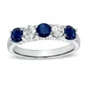 Diana M Jewels 1.26cttw Sapphire And Diamond Ring Set In 14k Gold