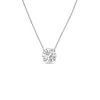 Diana M Jewels 14kt White Gold Lab Grown Round East West Diamond Pendant Weighing 15.00 Cts In Silver