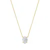 Diana M Jewels 14kt Yellow Gold Lab Grown Oval East West Diamond Pendant Weighing 10.00 Ct In Yellow