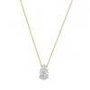 Diana M Jewels 14kt Yellow Gold Lab Grown Pear East West Diamond Pendant Weighing 15.00 Ct In Gold