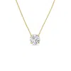 Diana M Jewels 14kt Yellow Gold Lab Grown Round East West Diamond Pendant Weighing 15.00 Cts In Gold