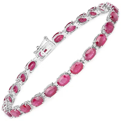 Diana M Jewels Bkk Ruby Oval 6x4mm ( Cr ) - 24pcs + White Diamond F/c Round 1.10mm - 48pcs ( Box Lock ) (i1-i2/i Co In Pink