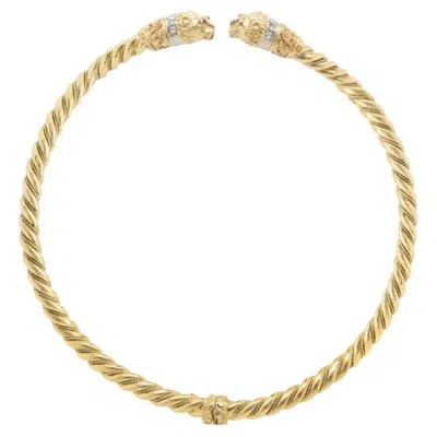 Pre-owned Diana M Jewels Diana M. 18k Yellow Gold Choker Necklace