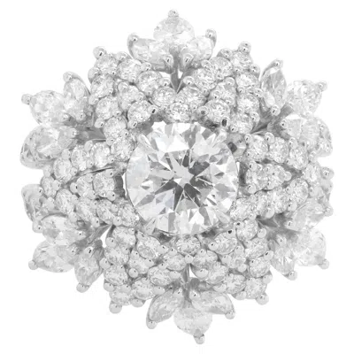 Pre-owned Diana M Jewels Diana M. 3.00 Cts Tw Of Diamonds In A Snowflake Design In Multi