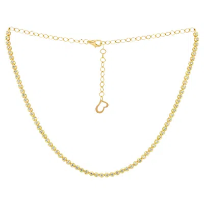 Pre-owned Diana M Jewels Diana M. Custom 2.30 Cts. Diamond Choker Necklace 14k Yellow Gold