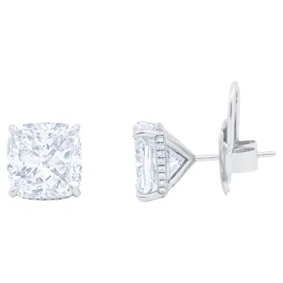 Pre-owned Diana M Jewels Diana M.cushions Total 10.53cts H Vs2-si1 Gia Certifed Matching Studs In Multi