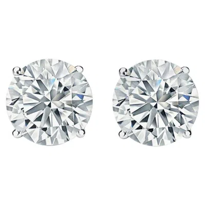 Pre-owned Diana M Jewels Gia Certified 12.36 Carat Diamond Stud Earrings I Vs2 In Multi