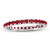 Diana M Jewels Ruby Eternity Band In 14k Gold In White