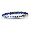 Diana M Jewels Sapphire Eternity Ring In 14k Gold