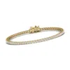 Diana M. Diana M Lab 1 Carat Tw Diamond Tennis Bracelet In 14k Yellow Gold In Silver