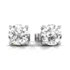 Diana M. Diana M Lab 14kt Wg 1ct Tw Lgd Studs In Silver