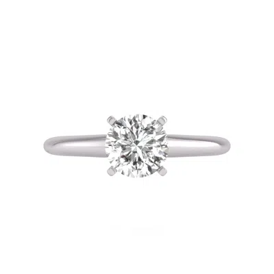 Diana M. Diana M Lab 14kt Wg 2ct Tw Lgd 4prong Solitaire Ring In White