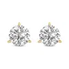 Diana M. Diana M Lab 3.0ct Tw 3prong Martini Studs Earring In 14k Gold In Silver
